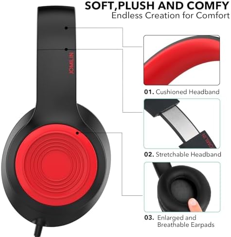Vibrant Purple A8 Over-Ear Headphones – Lightweight, Portable Design with High-Definition Mic for Seamless Hands-Free Calls – Immerse Yourself in Hi-Fi Stereo Sound with Tangle-Free 1.5 m Cable, Perfect for Travel and Daily Use on Smartphones, Tablets, and Laptops – Unmatched Comfort for All-Day Listening