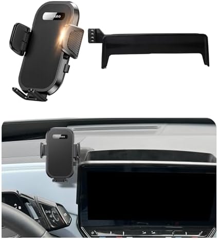 Elevate Your Volkswagen ID.4 Driving Experience with the Premium Adjustable Car Phone Holder Featuring Integrated Glasses Case – Perfect Fit for 12-Inch Screens, Versatile Cradle for 4-7 Inch Smartphones, Effortless Tool-Free Installation, and Enhanced Accessibility for Navigation and Calls