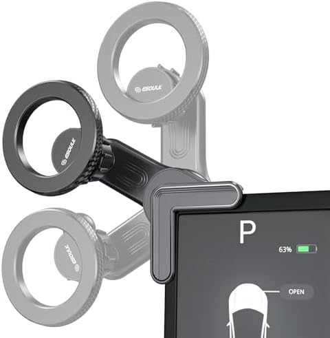 Esoulk Ring Magnetic Car Phone Holder – Ultimate Versatile Mount for Dashboard, Windshield & Air Vent – Strong Magnetic Grip for Enhanced Driving Safety – Compatible with Mag Safe & All Smartphone Models – Effortless Installation, Sleek Design, and Optimal Convenience for Modern Drivers