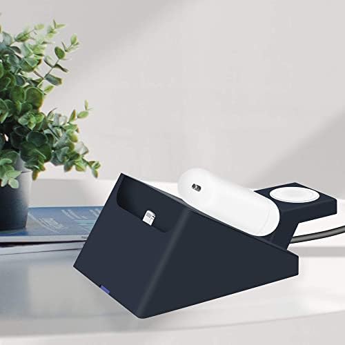 Revolutionary 3-in-1 Mag Safe Wireless Charging Stand for i Phone, Apple Watch & Air Pods – Fast PD 20 W Output Charging Station for Optimal Device Efficiency – Sleek & Compact Design for Home or Office Use – Enhanced Compatibility for Modern Tech Enthusiasts