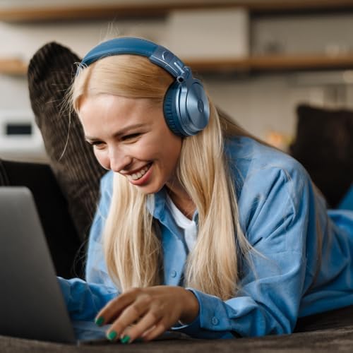 One Odio Studio Pro C Silver Over-Ear Bluetooth Headphones: Immerse Yourself in 110 Hours of Uninterrupted Wireless Audio with High-Performance 50 mm Neodymium Drivers for Rich Deep Bass and Crystal-Clear Sound; Effortlessly Portable Foldable Design Ideal for Travelers, Seamless Compatibility Across PCs, Phones, and Tablets for Ultimate Versatile Listening Experience