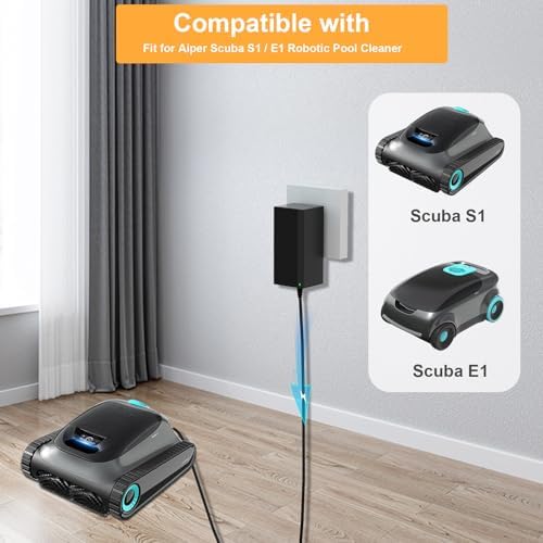 High-Efficiency 16.8 V Power Adapter for Aiper Scuba S1 Cordless Robotic Pool Cleaner – Rapid Charging Solution for 14.4 V Li-ion Batteries with Enhanced Durability and Safety Features for Ultimate Cleaning Performance