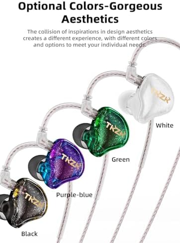 Experience Unmatched Audio Fidelity with Keephifi KZ ZVX In-Ear Monitor Earphones – 10 mm Dual Cavity Dynamic Driver, Premium Metal Shell, Detachable 2-Pin Silver-Plated Cable, and Integrated Mic for Audiophiles and Musicians – Superior Sound Quality and Comfortable Fit for All-Day Listening