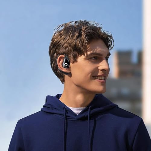 Open Ear Wireless Bluetooth Earbuds for Active Lifestyles – Advanced Air Conduction Technology, Superior Sweat Resistance, and Long-Lasting Battery in LED Charging Case – Ideal for Running, Safe Driving, and Daily Fitness Use