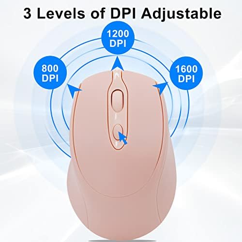 Sleek Silent Rechargeable Wireless Mouse – Ergonomic Light Green Design for Laptop, i Pad, Mac Book, Surface Pro, and More – Perfect for Travel and Everyday Use with Dual Mode Bluetooth Compatibility