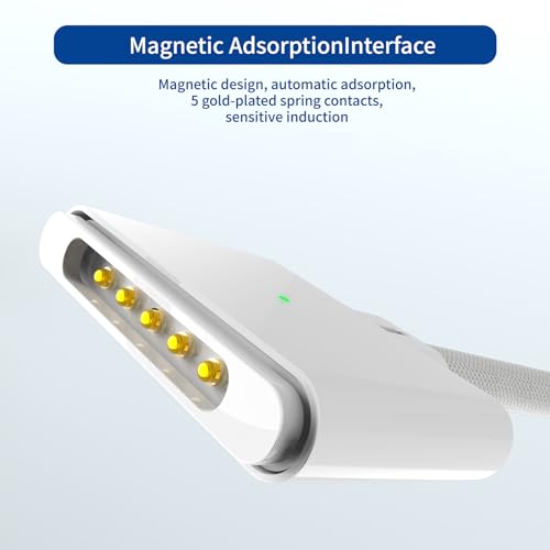 USB-C to Magnetic 3 Cable 140W, Safe Charging Cable Compatible with MacBook Pro 2021 M1 Pro & Max 14″ 16″, MacBook Air 2022 M2, Pro 2023 M2 Pro & Max 14″ 16″ – 6.6ft, Black – Enhanced Compatibility and Speed