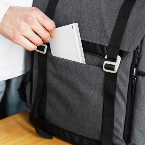 Ultimate Mini Wireless Folding Keyboard for Travel – Sync 3 Devices Effortlessly, Premium Aluminum Design for i Phone, i Pad, Mac, Android & Windows – Compact & Portable Full-Size Typing Solution