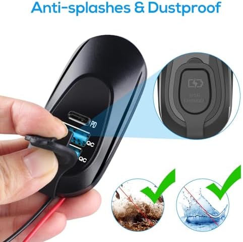 Linkstyle Dual USB Car Charging Socket (2 PCS) – 18 W QC3.0 & 20 W PD3.0 Type-C Adapter for 12 V/24 V Vehicles & Marine Use – Fast Charging Solution for Smartphones, Tablets & GPS Devices – Compact, Durable, and Reliable Power Accessory