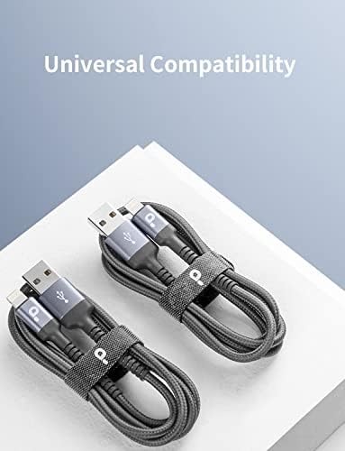 10 FT USB C Charging Cable – 2 Pack Durable Braided Fast Charger for i Phone 16, 15 Pro Max & Samsung Galaxy S23 – High-Speed 3 A Power Delivery, Tangle-Free Design for Enhanced Convenience and Compatibility