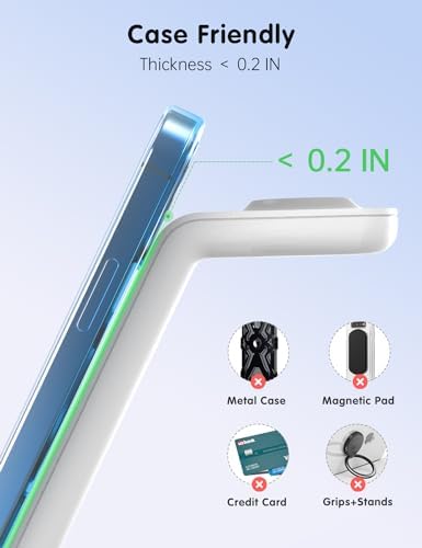 Magnetic Wireless Charging Station for i Phone 15/14/13/12 Pro Max & Apple Devices – Joy Geek 3-in-1 Fast Charger Pad for i Phone, Apple Watch Ultra 9-2, and Air Pods – Compact Design with Enhanced Compatibility and Secure Magnetic Alignment