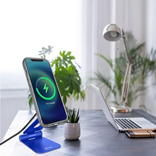 Sonix Magnetic Adjustable Cell Phone Desk Stand Pedestal Compatible with Apple MagSafe (Graphite) – Enhanced Compatibility and Speed