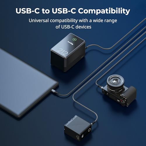SMALLRIG 240W USB C to USB C Cable (3.28ft), PD 3.1 240W Fast Charging Cable Cord GaN Charger 4747/4751, V Mount Battery, for iPhone 16, for Samsung S23, for MacBook Pro – 4908 – Enhanced Compatibility and Speed
