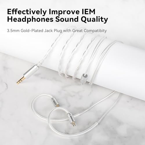 STA-K Elite Dual Driver In-Ear Monitors – Premium Wired Earbuds for Musicians and Audiophiles with Customizable Detachable Cable, Exceptional High Fidelity Sound Clarity, Ergonomic Comfort Design for Extended Use, Sleek Silver Aesthetic, Optimal Sound Isolation for Studio and Live Performance