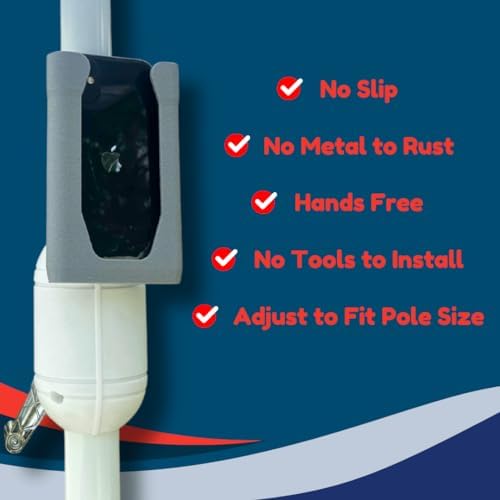 Versatile Strap-On Phone Mount for Outdoor Adventures | Universal Holder for Boats, Golf Carts, Strollers & More | Made in USA (Black) – Ultimate Durability and Convenience