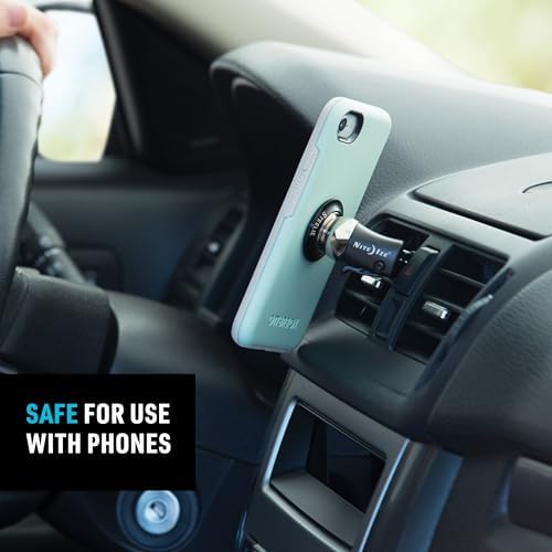 Nite Ize Steelie Original Vent Kit – Premium Magnetic Phone Mount for Effortless Car Vent Attachment – Versatile Hands-Free Holder with Neodymium Magnets – 360-Degree Rotation for Navigation and Calls – Essential Portable Car Accessory for Smartphones and Cases – Enhance Safety and Connectivity on the Road