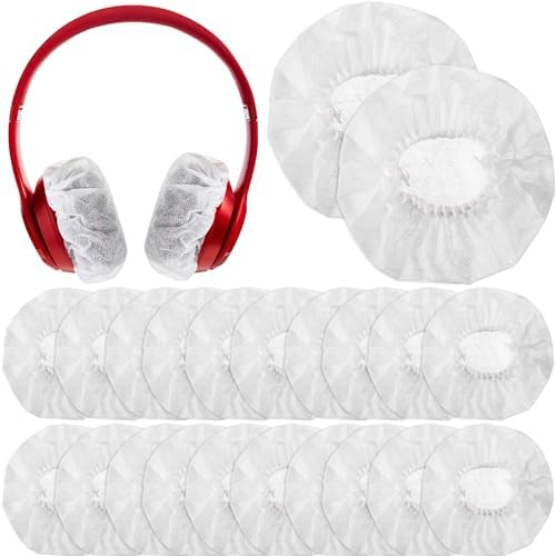 Disposable Headphone Covers – 400-Count Hygienic Non-Woven Earpads for Ultimate Comfort & Sweat Resistance – Universal Fit Audio Protectors (11 cm) for Clean Listening Experience