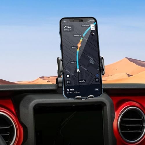 ELOHEI Custom Phone Mount for Volkswagen Golf 8 MK8 R GTI (2020-2024) – Ultimate Car Phone Holder for Enhanced Driving Experience, Quick-Release Design, 360-Degree Rotation, and Exceptional Compatibility with All Smartphone Sizes – Essential VW Golf Accessory for Navigation and Hands-Free Use