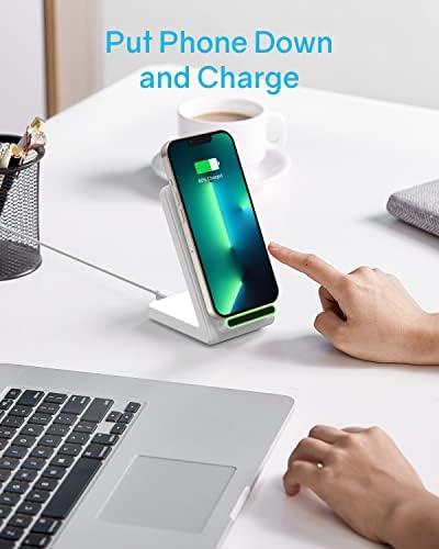 3-in-1 Wireless Charging Station for Apple Devices – Fast Charging Dock for i Phone 15/14/13/12 Pro Max, Apple Watch Series 8/7/SE/6/5/4/3/2, and Samsung Phones – Sleek Multi-Device Charger with Enhanced Safety Features and Compact Design