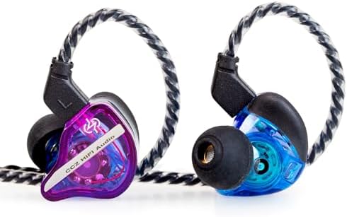 Elevate Your Audio Experience with Keephifi CCZ BC04 Wired Earbuds – Lightweight Hi-Fi IEMS Featuring Advanced Dynamic Hybrid Dual Drivers for Crystal Clear Sound Quality, Perfect for Gaming, Music Lovers, and Hands-Free Communication – Stylish Purple Design with Integrated Microphone for Enhanced Compatibility and Comfort