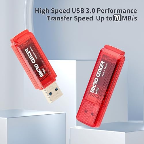 Ultra-Fast 64 GB USB 3.0 Flash Drive 5-Pack – Compact Memory Sticks for Effortless Data Storage and Transfer – Perfect for Home, Office, and On-the-Go Use – Compatible with All Devices
