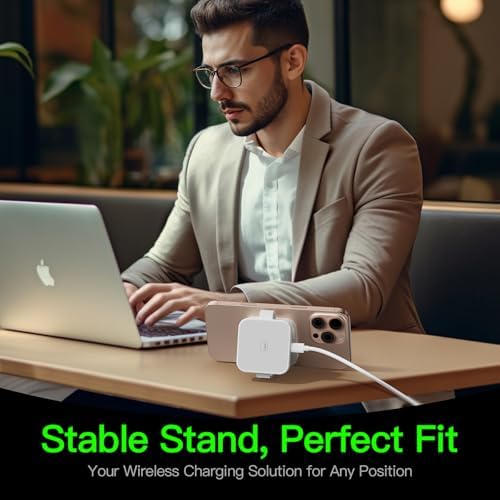 Advanced 3-in-1 Foldable Wireless Charging Station for i Phone 16 Pro Max – Mag Safe Compatible, High-Speed 20 W Charger for i Phone 16/15/14/12/11/X, Apple Watch Ultra/SE, and Air Pods – Enhanced Cooling Technology, Travel-Friendly Design, and Superior Compatibility
