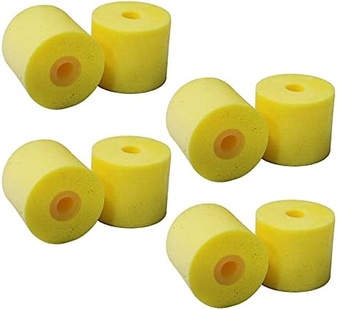Premium Yellow Memory Foam Ear Tips for Shure SE Models – 8-Pair Replacement Set for Enhanced Sound Isolation and Comfort – Compatible with SSE110, SE112, SE215, SE310, SE425, SE846 – Elevate Your Audio Experience with Superior Fit and Durability