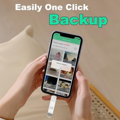 Genuine Apple MFi Certified 128 GB i Phone USB Flash Drive – Real Storage for Effortless Photo Backup & Video Transfer – Lightning Connector with Encrypted Auto Backup – High-Speed, Seamless Compatibility for i Pad & i Phone – Say Goodbye to Fake MFi Clones!