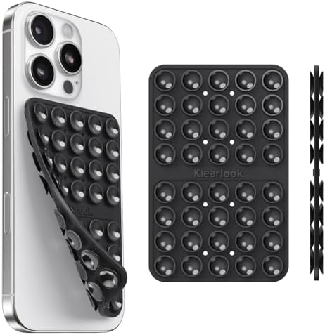 Klearlook 4-Pack Silicone Suction Cup Phone Mount – Creative Hands-Free Phone Grip for Stunning Selfies & Videos in Clear, Light Pink, Hot Pink, and Lavender – Innovative Double-Sided Suction Technology for Wide Compatibility – Premium Durable Design for Effortless Content Creation and Easy Maintenance
