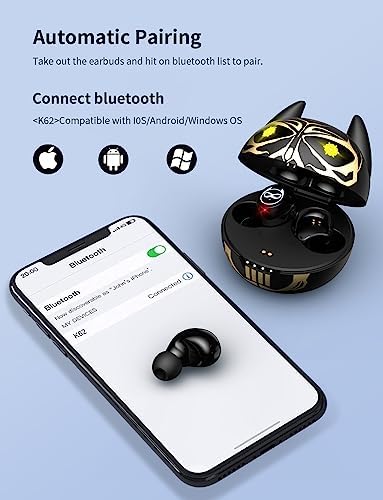 Charming Bluetooth Earbuds for Kids – Waterproof Noise-Cancelling In-Ear Headphones with Adorable Pig and Cat Designs – Comfortable Stereo Sound Perfect for Young Music Lovers and Learning – Durable, Easy-to-Clean Wireless Headset with Broad Device Compatibility – Engage Your Child’s Audio Experience with Fun and Functionality