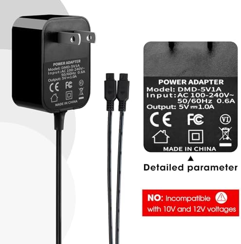 Ultra-Fast Replacement Charger for Sport DOG Remote Trainers SD-425, SD-425 S, SD-425 CAMO & SD-825 – Reliable Power Source with Enhanced Compatibility for Seamless Dog Training Sessions – Lightweight and Durable AC Adapter for Optimal Performance and Maximum Convenience