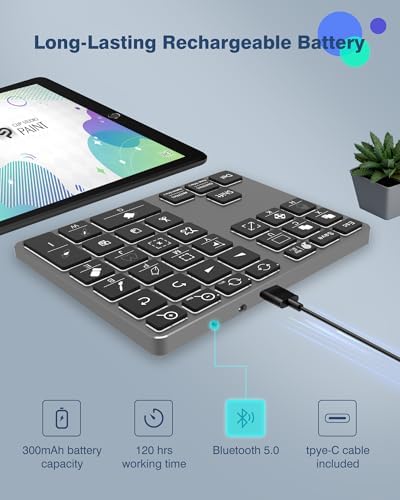 Revolutionize Your Artistry with the Ultimate Wireless Shortcut Keyboard for Clip Studio Paint – Rechargeable Bluetooth Keypad Featuring 35 Customizable One-Handed Shortcut Keys for Effortless Creativity on Windows, Mac, i OS & Android. Enhance Your Workflow with Seamless Compatibility and Unmatched Portability!