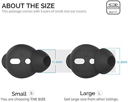 Upgrade Your Listening Game with Aha Style Silicone Ear Tips for Apple Air Pods – 4 Pairs (2 Large & 2 Small) – Exceptional Comfort, Noise Isolation & Customizable Fit for Enhanced Audio Experience