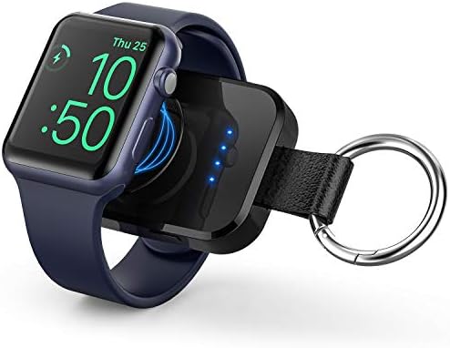 i.VALUX Compact Wireless Charger for Apple Watch – Keychain-Friendly 1000 m Ah Power Bank, Fast Magnetic Charging for Series 10/9/8/Ultra/7/6/5/4/3/2/SE – Perfect Travel Companion & Birthday Gift for Her – Sleek White Design