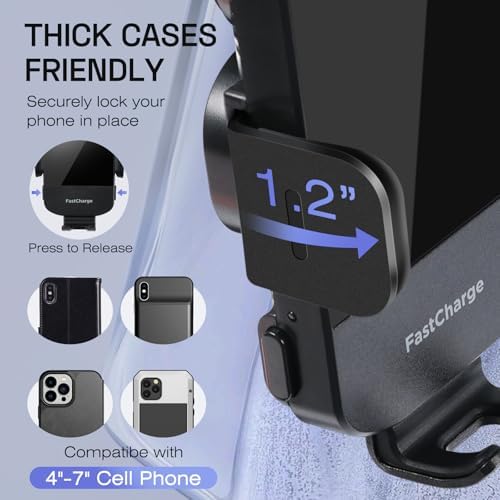 Transform Your Driving Experience with the 3-in-1 Wireless Car Charger Cup Holder Phone Mount – 15 W Fast Charging, Effortless Auto-Clamping, Universal Compatibility for i Phone & All Smartphones – The Ultimate Convenience for On-the-Go Power and Accessibility
