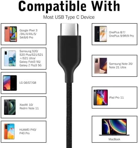 Urban X 2021 Type-C Stereo Earbuds for Samsung Galaxy Z Flip3 5 G – Premium Audio Performance with Built-in Microphone – Tangle-Free Braided Cable for Enhanced Durability – USB-C Connector for Seamless Compatibility and Comfort