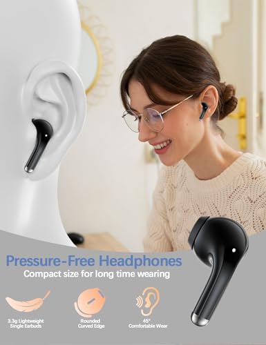 Revolutionize Your Workout with Premium Bluetooth Earbuds for Active Women – Ultra-Lightweight Sports Earphones Featuring Advanced Noise Cancelling, Bluetooth 5.3, and Enhanced Compatibility with i Phone 15/16 Pro Max, Google Pixel, and Samsung Galaxy S24/S25 – Experience Unrivaled Sound Quality, Sweat Resistance, and Ultimate Comfort for Every Adventure and Fitness Journey