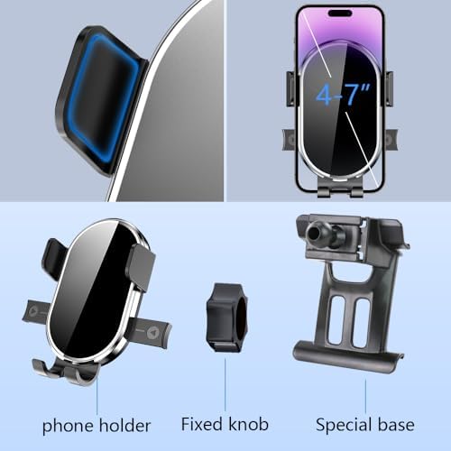 Ford Escape 2020-2024 Car Phone Holder – 360-Degree Rotating Dashboard Mount for Secure Mobile Access – Premium Quality Phone Cradle with Adjustable Viewing Angles – Effortless Installation & Non-Slip Grip for Enhanced Safety and Style