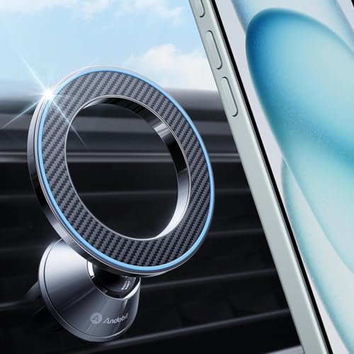 Revolutionize Your Drive with the Andobil Mag Safe Car Mount – Superior Magnetic Grip, Tool-Free Installation | All-Metal 360° Air Vent Holder for i Phone 16/15 & Samsung Galaxy S25, Effortless Navigation & Enhanced Safety on the Go