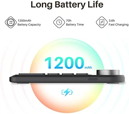 Revolutionize Your Creative Workflow with the HUION Keydial Mini Bluetooth Programmable Keypad – 5 Anti-Ghosting Keys and 18 Custom Shortcuts for Effortless Control on Drawing Tablets, PC, Mac Book, and More – Ultimate Wireless Flexibility and Ergonomic Comfort