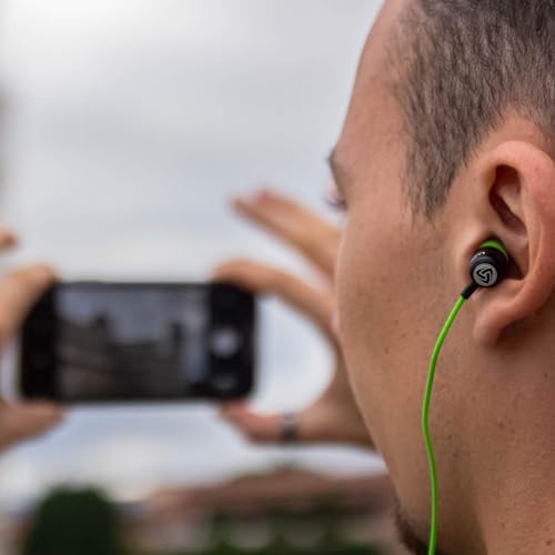 LUDOS Clamor Wired Earbuds – Premium Noise-Isolating In-Ear Headphones with Memory Foam Tips, Built-in Microphone, 5-Year Warranty – Perfect for i Phone and Samsung Users, Ideal for Students and Small Ears in Stylish Pink – Ultimate Sound Quality and Comfort for Everyday Use