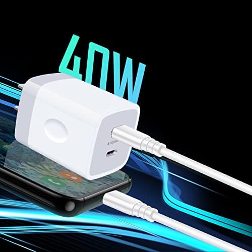 25 W Dual Port Type-C Fast Charging Wall Charger – Ultimate High-Speed Power Adapter for Samsung Galaxy S24 Series, i Phone 16/15/14 Pro, and Google Pixel 9 – Compact, Lightweight Design with Advanced Safety Features for Effortless Device Charging Anywhere, Anytime