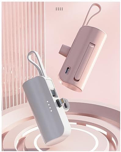 Ultra-Compact 5000 m Ah Power Bank for i Phone & Android – Fast Charging Mini Battery Pack with PD Technology, Sleek Pink Design for Travel & Everyday Use – Perfect Compatibility with i Phone 14/13/12/11/XR/XS/8/7