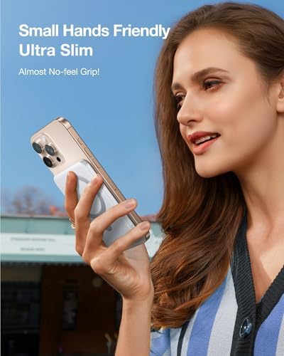TORRAS Magnetic 10000 m Ah Portable Power Bank – Ultra-Slim Wireless Charger for i Phone with Fast Charging & Integrated O-Stand, Compatible with Mag Safe, 16 Pro Max, Pro, 15, 14, 13, 12 – Essential Travel Companion for Effortless Connectivity