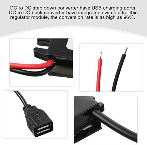 Weewooday 12 V to 5 V USB Buck Converter Duo – High-Efficiency Car Power Adapter for Seamless Device Charging on the Go