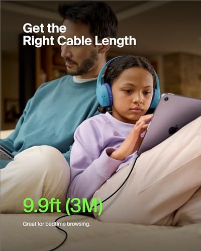 Belkin Boost Charge 6.6 ft USB-C to USB-A Cable: High-Efficiency Charging & Swift Data Sync for i Phone 16, Samsung Galaxy S25, Pixel 9 – Durable 2-Pack for Reliable Home and Travel Use