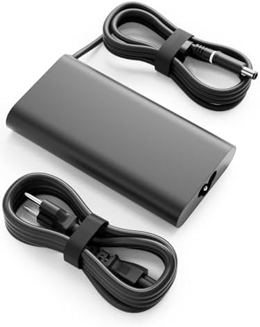 High-Power 100 W USB-C Laptop Charger for Dell Models – Fast Charging AC Adapter with Enhanced Compatibility for Latitude, Inspiron, and Precision Series – Eco-Friendly TPE Cable, Multiple Safety Protections, and Convenient Cable Management – Ideal Travel Companion for Home and Office Use