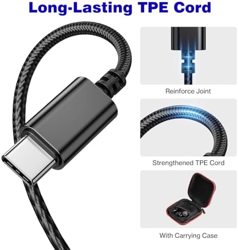 COOYA USB C Wired Earbuds for i Phone 16 Plus & Samsung S25 Ultra – Hi-Fi Stereo In-Ear Headphones with Mic, Lightweight & Durable Design for Crystal-Clear Sound and Enhanced Device Compatibility – Ideal for Travel and Everyday Use