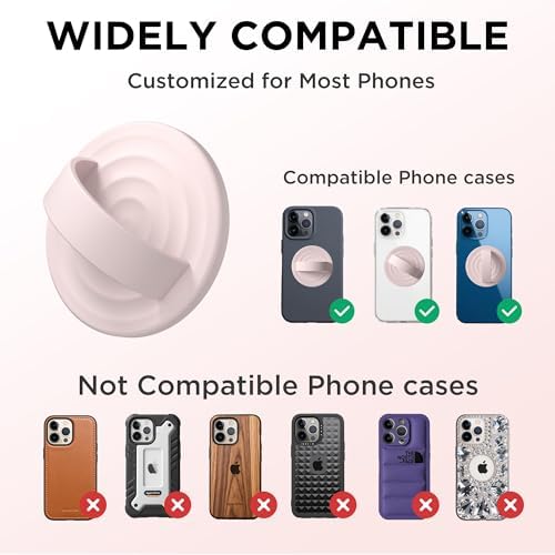 Revolutionary Magnetic Phone Ring Grip Holder – Ergonomic Silicone Finger Loop for i Phone Pro Max/Plus, 12/13/14/15/16 Series – Compatible with Mag Safe – Oat Color Enhances Aesthetics and Comfort – 360-Degree Rotation for Effortless Use – Secure Your Device with Style and Stability – Essential Smartphone Accessory for Unmatched Usability and Convenience
