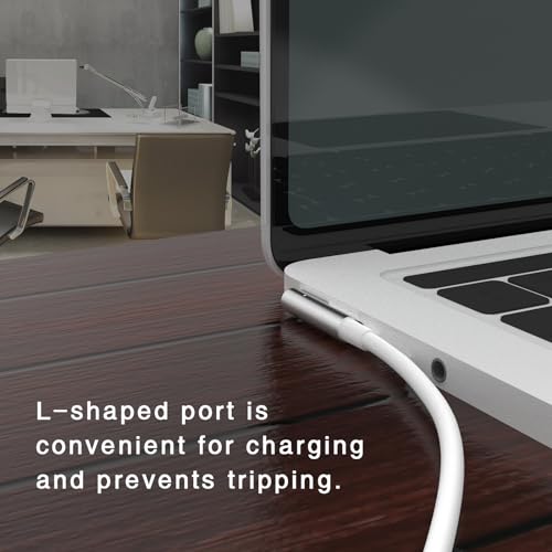 AJJ Magnetic USB C Charging Cable for Mac Book Air & Pro (2006-2012) – 60 W Fast Charge, L-Tip Connector for Seamless Connectivity, Durable Tangle-Free Design for Professionals on the Go