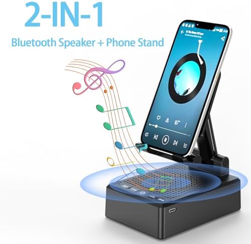 Revolutionize Your Audio Experience: Wireless Bluetooth Speaker Phone Stand with Anti-Slip Base – Ideal Gift for Men and Women, Perfect for Birthdays and Special Occasions, Enhanced Device Compatibility and Immersive HD Surround Sound